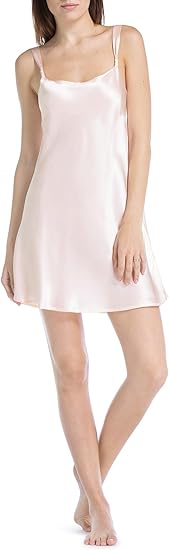 Fishers Finery Women’s 100% Pure Mulberry Silk Chemise Nightgown – Luxury Sleepwear