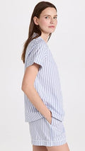Bed Head PJs Women’s Organic Cotton Sateen Short Sleeve Shorty Pajama Set